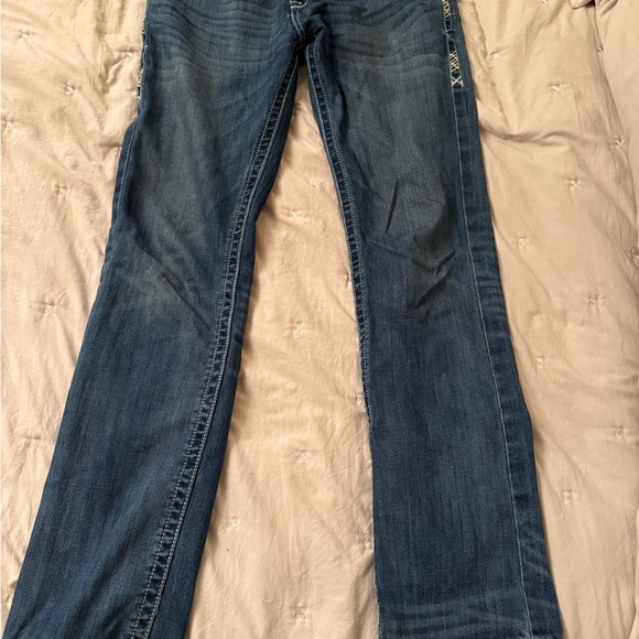 Ariat Rocker Straight Blue Denim Jeans - Picture 1 of 3
